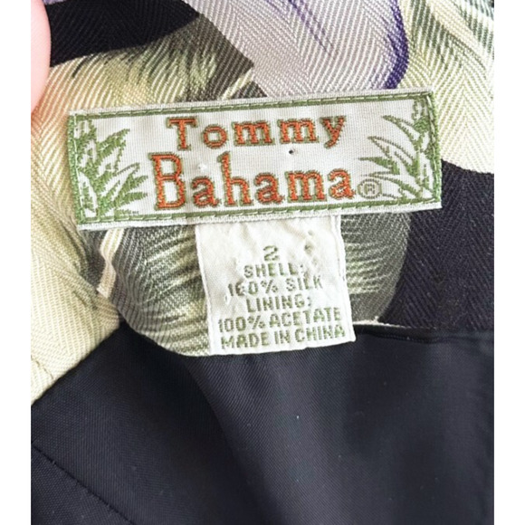 VTG Tommy Bahama Womens Silk Hawaiian Maxi Dress Size 2 Floral Tropical Resort - Picture 6 of 9